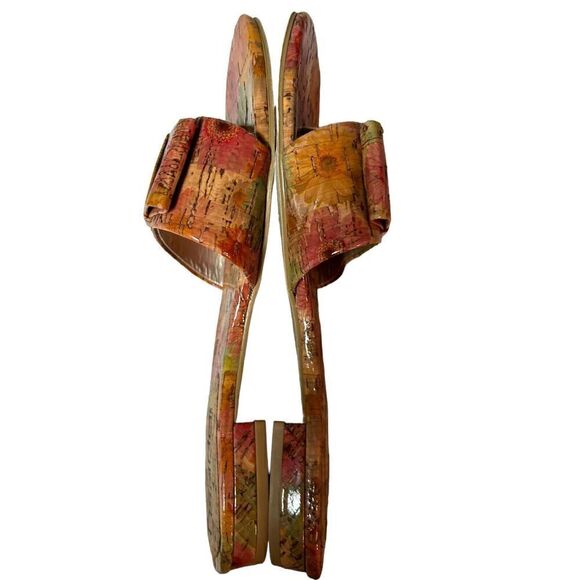 Moda Spana Size 7.5 Floral Slide Sandals Has Flaw - Picture 9 of 11